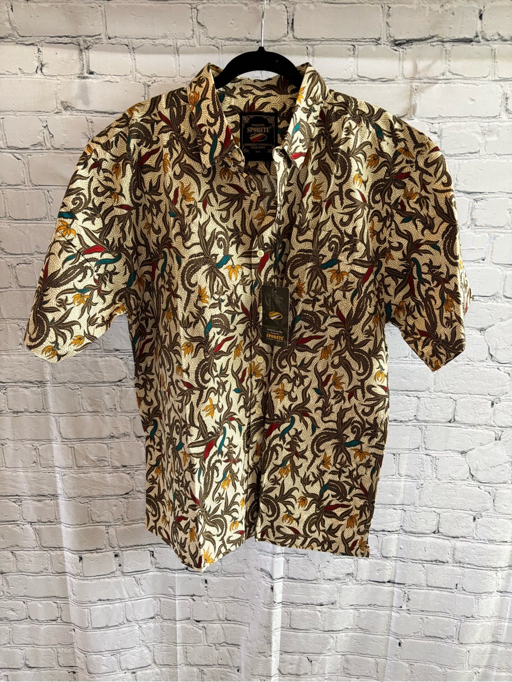 *NEW* Men’s Imported SPORETE Short Sleeve Button Shirt - Size XXXL